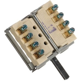 Cam switch 16 A sequence 0-1-0-1 shaft ø 6x4.6mm shaft L 23 mm connection screw