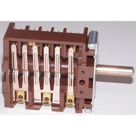 Cam switch 16 A sequence 0-1-2-3 shaft ø 6x4.6mm shaft L 23 mm connection male faston 6.3mm