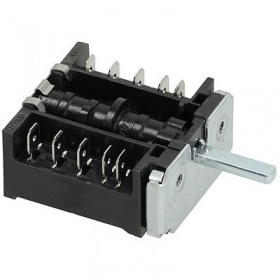 Cam switch 16 A sequence 0-1-2-3 shaft ø 6x4.6mm shaft L 23 mm connection male faston 6.3mm