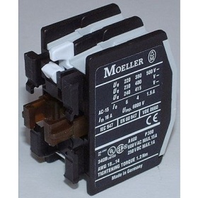 Auxiliary contact connection screw AC15 4 A contacts 2NO