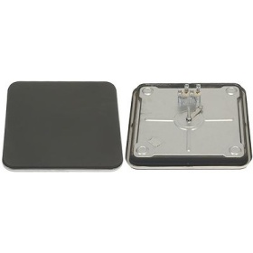 Hot plate dimensions 300x300mm 4000 W 230 V connection 4 screw clamps with spill ring square