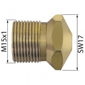 Gas injector bore ø 5,6 mm thread M15x1 WS 17