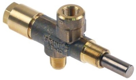 Bezpečnostní ventil přívod plynu 1/8" vnější závit výstup plynu 1/8" vnitřní závit