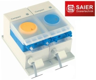 Dávkovací zařízení 230VAC ø hadice 5x8mm V 150mm W 130mm COMPACT DUO R ochrana IP65