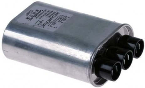 HV kondenzátor 1,05 / 0,15µF 2500V hliník přípojka Faston samec krabicový kondenzátor