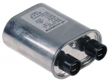 HV kondenzátor 0,94µF 2300V hliník přípojka Faston samec 6,3 mm V 38mm L 94mm W 66mm