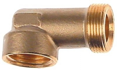 Koleno přívod plynu M16x1,5 vnitřní závit výstup plynu M16x1,5 (trubka ø 10/8 mm)