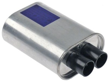 HV kondenzátor 1,15µF 2300V hliník přípojka Faston samec 4,8 mm V 39mm L 100mm W 66mm