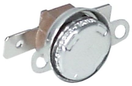 Bimetalový bezpečnostní termostat teplota vypnutí 120°C 1NC 16A rozteč otvorů 23,5mm