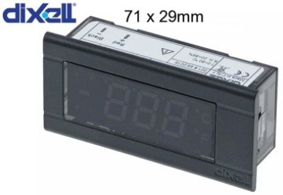 Displej montážní rozměry 26x58mm J11ZBZZ900 DIXELL rozměry 31x64mm