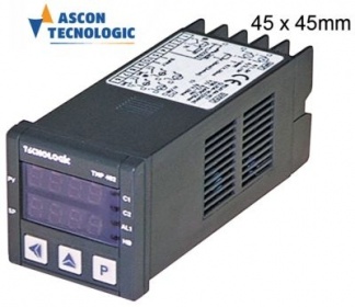 Elektronický ovladač 100-240V montážní rozměry 45x45mm Pt100/TC (J,K,S)