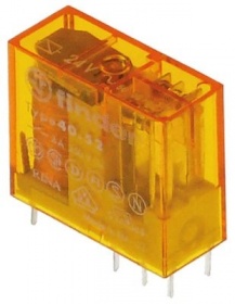 PCB relé FINDER 24VAC 2CO přípojka kolíky 2-pólový 95.65/95.75 velikost rastru 5mm