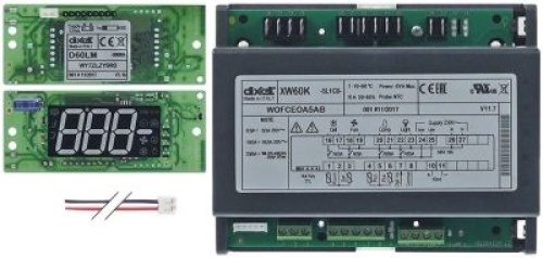 Displej 12VDCV montážní rozměry 86x35mm montáž vestavěná verze D60LM-000R0 DIXELL