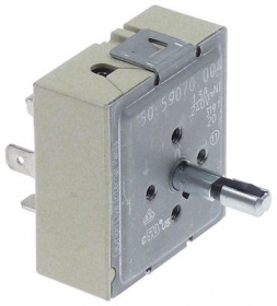 Ovladač energie 240V 13A směr otáčení vlevo ø hřídele 6,4x4,8mm montážní závit M4 jeden okruh