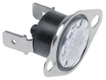 Bimetalový bezpečnostní termostat teplota vypnutí 110°C 1NC 16A rozteč otvorů 24mm