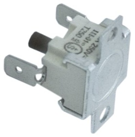 Bimetalový bezpečnostní termostat teplota vypnutí 130°C 1NC 16A rozteč otvorů 24mm
