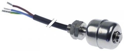 Hladinový spínač závit 4,38 1NO ø 27mm 250V délka kabelu 1000mm L 47mm montážní ø 4,5mm 0,16A