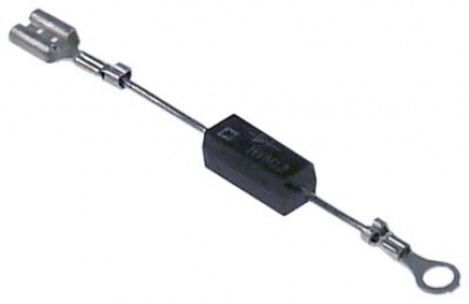 HV dioda typ HVM12 přípojka F 6,3 mm / oko M4 délka kabelu  -mm pro mikrovlnné trouby