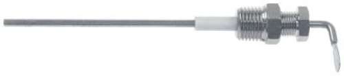 Hladinová elektroda 1/4″ celková délka 125mm L čidla 100mm přípojka F6,3 ø 2,5mm zahnuté