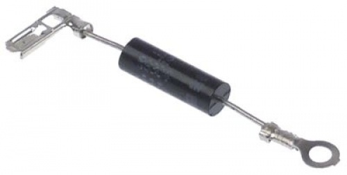 HV dioda typ RG501 přípojka F 6,3 mm / oko M4 délka kabelu  -mm pro mikrovlnnou troubu