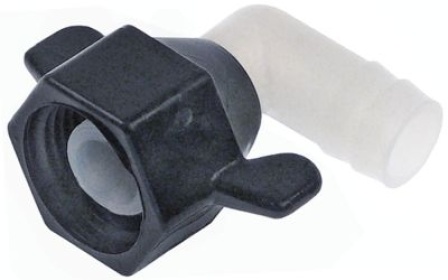 Hadicová přípojka nylon ø 13,5mm černý/bílý H výstup pro nápoje 1/2″ SHURFLO