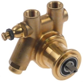 Hlava čerpadla svorková přípojka přípojka 3/8″ GAS mosaz L 82mm s filtrem a obtokem