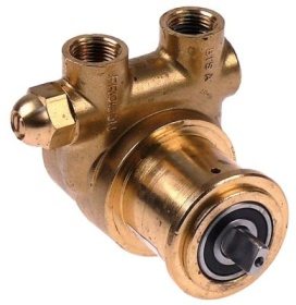 Hlava čerpadla svorková přípojka přípojka 3/8″ NPT mosaz L 82mm s obtokem ø hřídele 4,8x11mm V3797