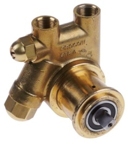 Hlava čerpadla svorková přípojka přípojka 3/8″ NPT mosaz L 82mm s filtrem ø hřídele 4,8x11mm 100l/h