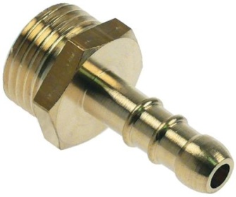 Hadicová přípojka mosaz rovné závit 1/2″ ø hadice 10mm Množství 1 ks