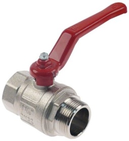 Kulový kohout přípojka 1 1/4" vnitřní závit - 1 1/4" vnější závit