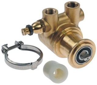 Hlava čerpadla svorková přípojka přípojka 3/8″ NPT mosaz L 82mm s obtokem ø hřídele 11mm PR204 200l/h