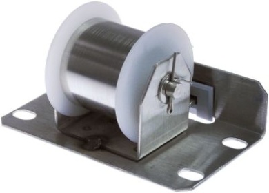 Stočená pružina W 40mm ø vnitřní půměr  -mm L 125mm kompletní včetně držáku délka oka 125mm