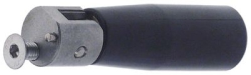 Sklápěcí rukojeť závit M6 nerezová ocel ø 23mm L 85mm ø sedla 20mm s kolíkem ø hřídele  -mm