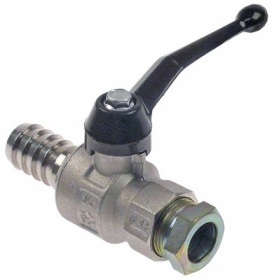 Kulový kohout celková délka 93mm L 93mm přívod 3/4" vnější závit pákové madlo