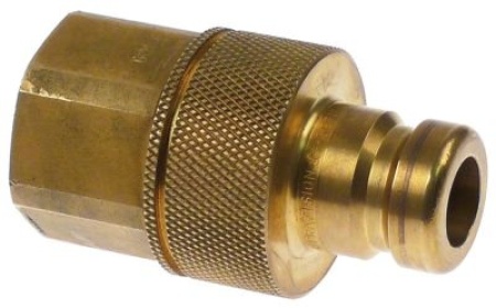 Zástrčka spojky mosaz L 94mm DN19 schválení DIN-DVGW závit 1" vnitřní závit rovné