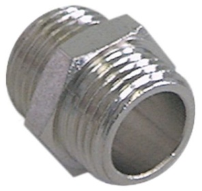 Dvojitá vsuvka závit 1/4″ - 1/4″ poniklovaná mosaz Množství 1 ks