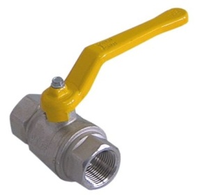Kulový kohout rovné přívod 1" vnitřní závit výstup 1" vnitřní závit DN25 schválení DVGW L 78mm