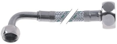 Ohebná hadice opletení SS rovné-zakřivené DN8 L 1500mm provozní tlak 10bar tlak roztržení 95bar