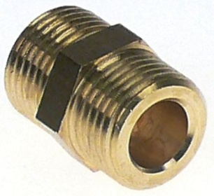 Dvojitá vsuvka závit 1/2″ - 1/2″ mosaz Množství 1 ks