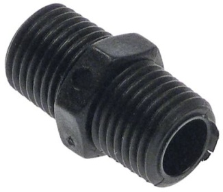 Dvojitá vsuvka závit 1/4″ - 1/4″ plast Množství 1 ks