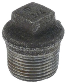 Zaslepovací šroubové spojení litina V 34mm WS 17 Množství 1 vnější závit 3/4″ závit L 20mm