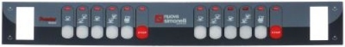 Ovládací panel L 594mm V 75mm šedý 2 skupiny