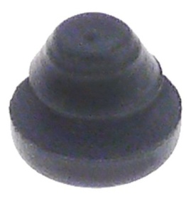 Patka zařízení pryž ø 13mm V 4mm montážní ø 10mm zasunovací celková výška 11mm Množství 1 ks