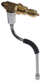 Parní kohout ø trubky 8mm přívod 3/8″ délka trubky 150mm hřídel 6mm