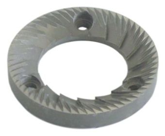 Dvojice mlecích kotoučů ø vnitřní půměr 38mm V 9mm D1 ø 63,3mm ø otvoru 5,5mm ø otvoru 8,5mm