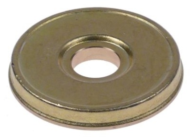 Rozvaděč vody mosaz ø 56/58mm V 10mm ø otvoru 16mm 1 otvory