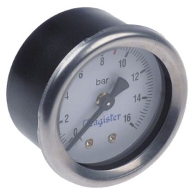Manometr přípojka na zadní straně závit 1/4″ ø 51,5mm MAGISTER čerpadlo označení 9
