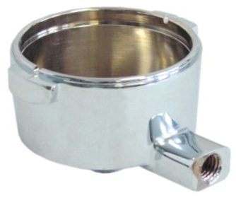 Držák filtru pochromovaná mosaz ø vnitřní půměr 60,5mm výstup 3/8″ madlo M10x1,5