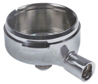 Držák filtru pochromovaná mosaz ø vnitřní půměr 61mm výstup 3/8″ madlo M12x1,75