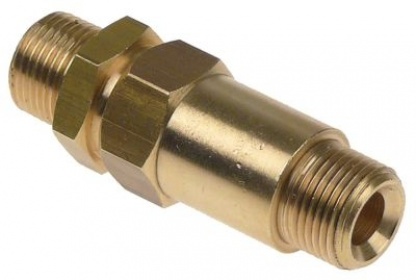 Zpětný ventil L 40mm přívod 3/8″ výstup 3/8″